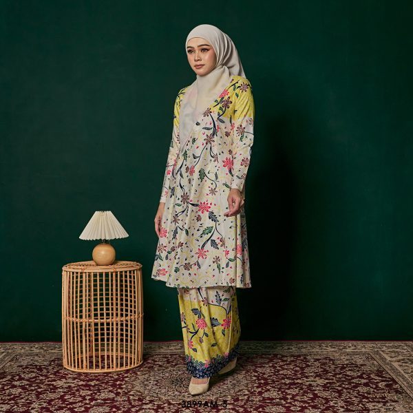 Ameera Kurung in Lemon Yellow (3899AM-5) - Image 2