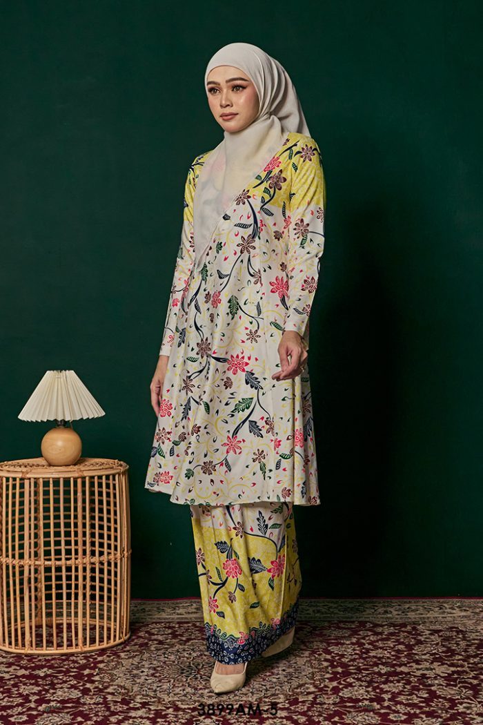 Ameera Kurung in Lemon Yellow (3899AM-5)