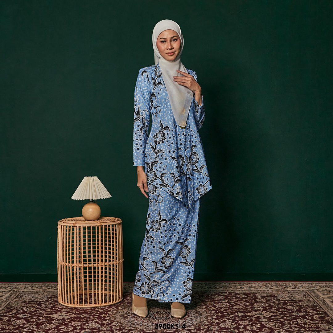Kebaya Saloma in Blue (3900KS-4) - Image 2