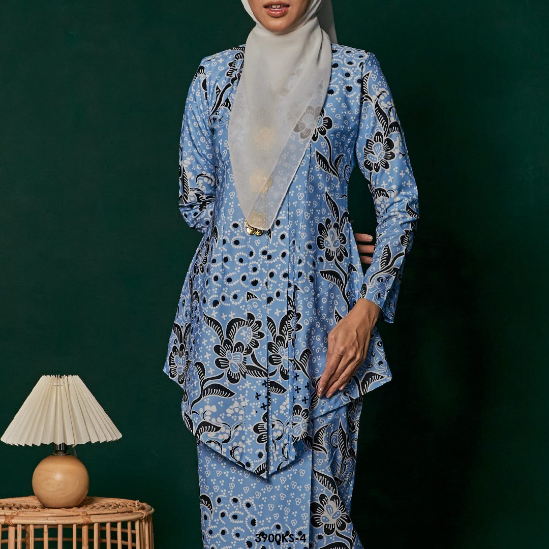 Kebaya Saloma in Blue (3900KS-4) - Image 3