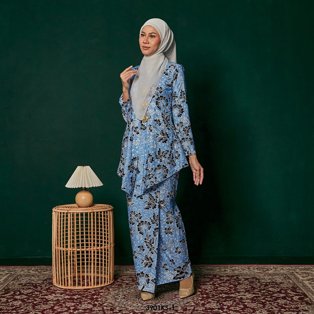 Kebaya Saloma in Blue (3901KS-1) - Image 2