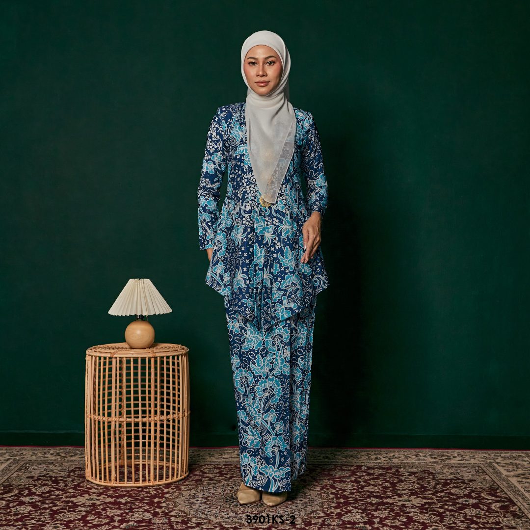Kebaya Saloma in Dark Blue (3901KS-2)