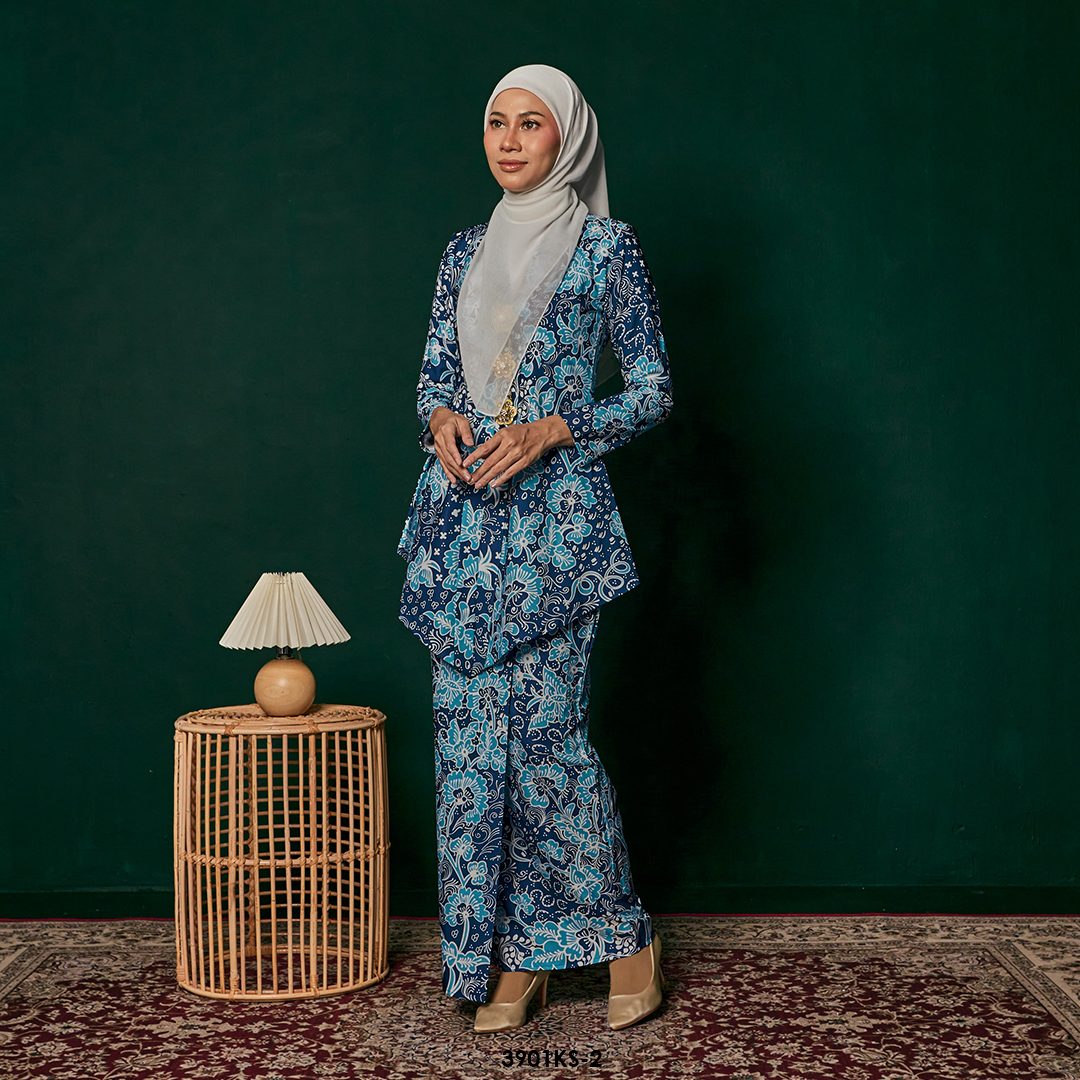 Kebaya Saloma in Dark Blue (3901KS-2) - Image 2
