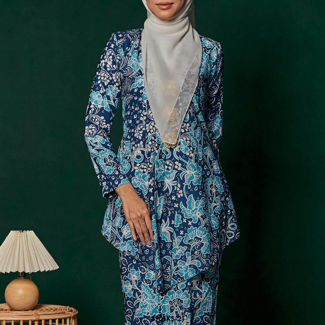 Kebaya Saloma in Dark Blue (3901KS-2) - Image 3
