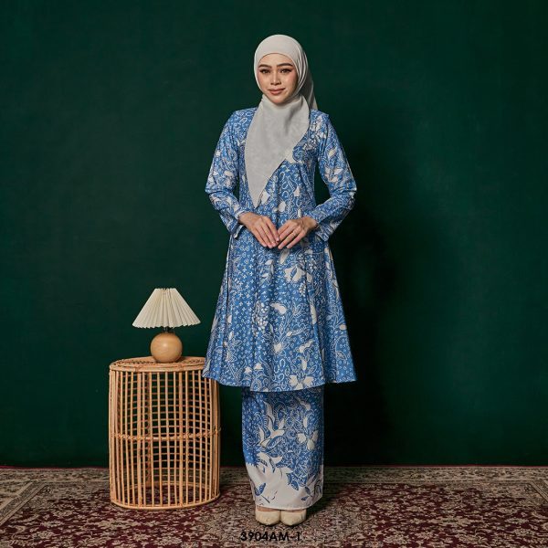 Ameera Kurung in Blue (3904AM-1)