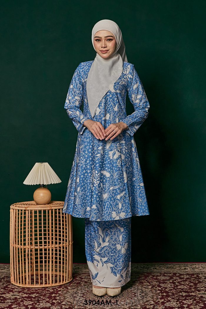 Ameera Kurung in Blue (3904AM-1)