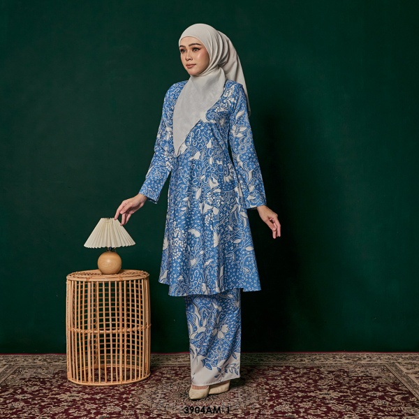 Ameera Kurung in Blue (3904AM-1) - Image 2