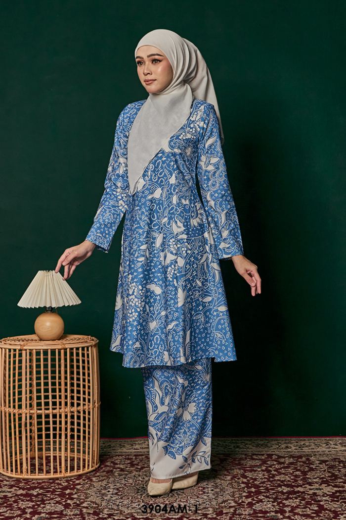 Ameera Kurung in Blue (3904AM-1)