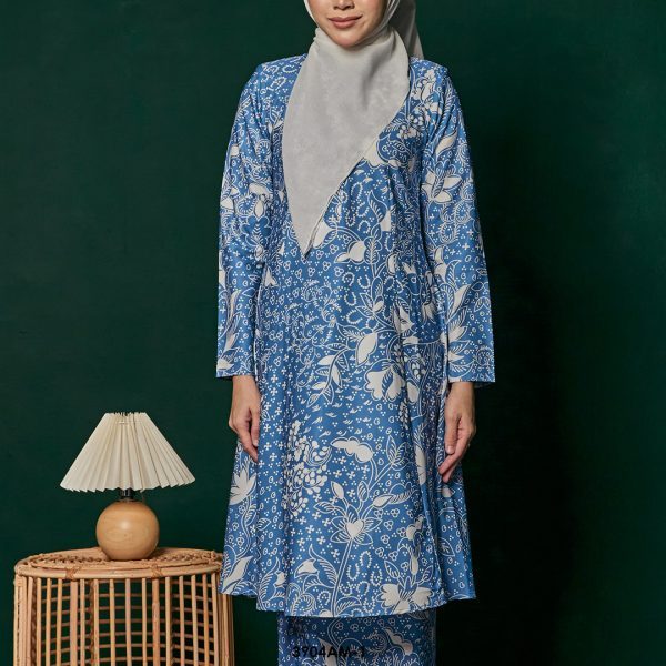 Ameera Kurung in Blue (3904AM-1) - Image 3