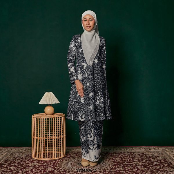 Ameera Kurung in Black (3904AM-2)