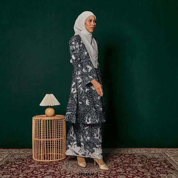 Ameera Kurung in Black (3904AM-2) - Image 2
