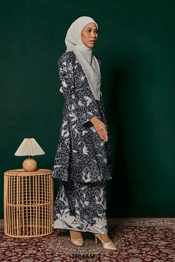 Ameera Kurung in Black (3904AM-2)