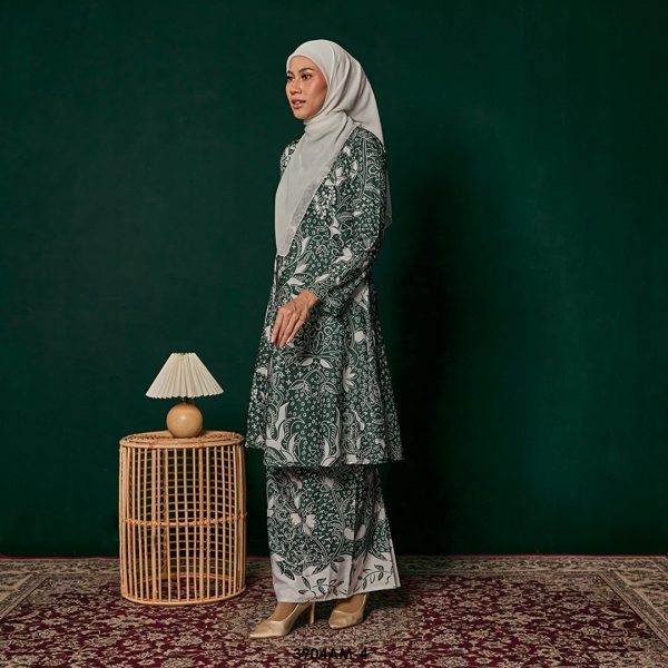 Ameera Kurung in Forest Green (3904AM-4) - Image 2