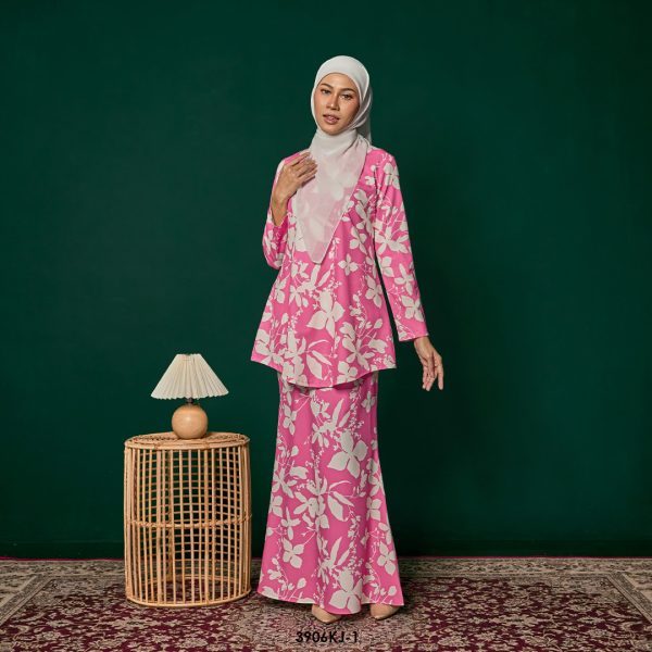 Jamilah Kurung in Highlight Pink (3906KJ-1)