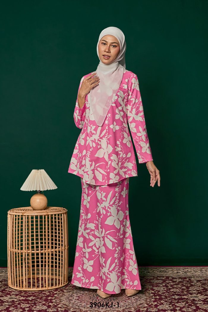 Jamilah Kurung in Highlight Pink (3906KJ-1)