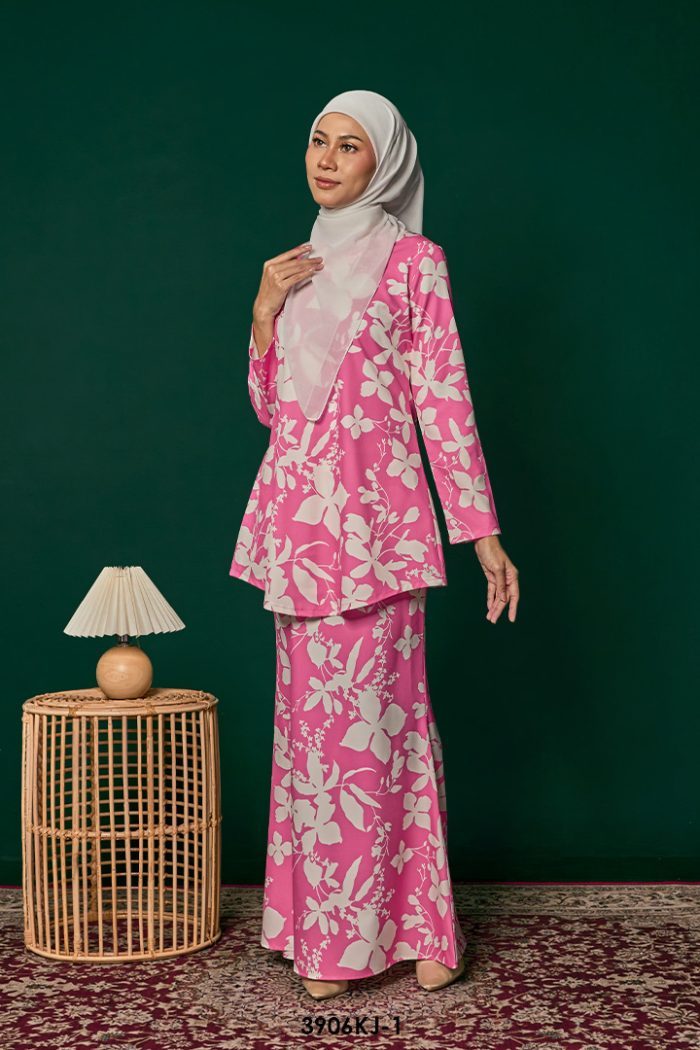 Jamilah Kurung in Highlight Pink (3906KJ-1)