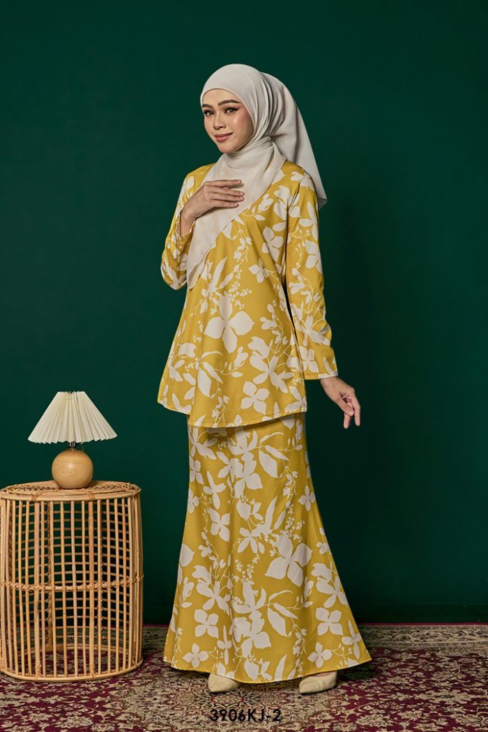 Jamilah Kurung in Mustard (3906KJ-2)