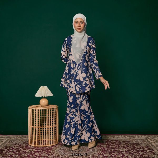 Jamilah Kurung in Dark Blue (3906KJ-3)