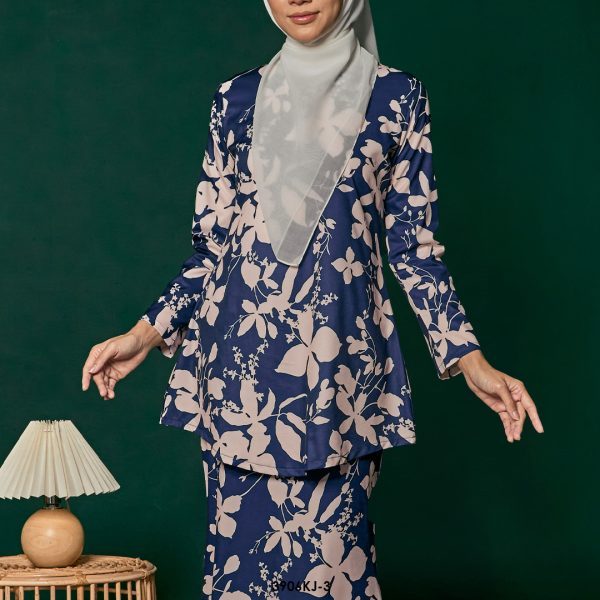 Jamilah Kurung in Dark Blue (3906KJ-3) - Image 3