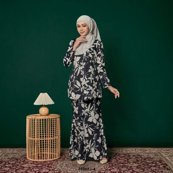 Jamilah Kurung in Black (3906KJ-4)