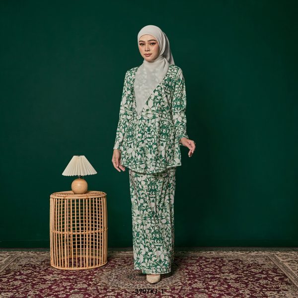 Jamilah Kurung in Green (3907KJ-1)