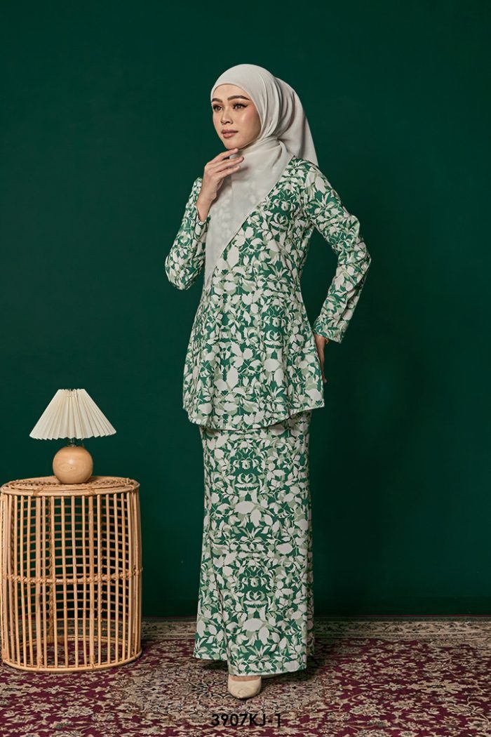 Jamilah Kurung in Green (3907KJ-1)