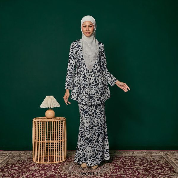 Jamilah Kurung in Black (3907KJ-2)