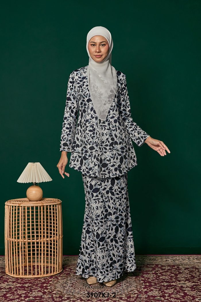 Jamilah Kurung in Black (3907KJ-2)