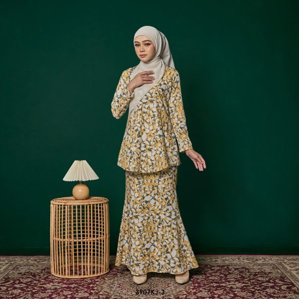 Jamilah Kurung in Mustard (3907KJ-3)