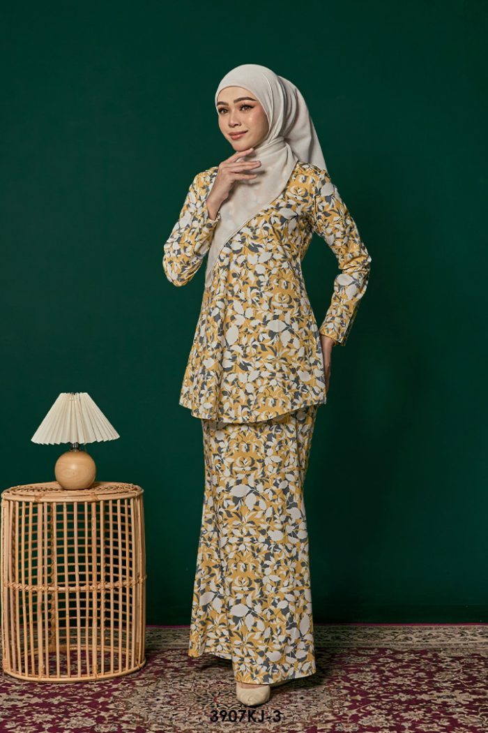Jamilah Kurung in Mustard (3907KJ-3)