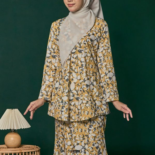 Jamilah Kurung in Mustard (3907KJ-3) - Image 3