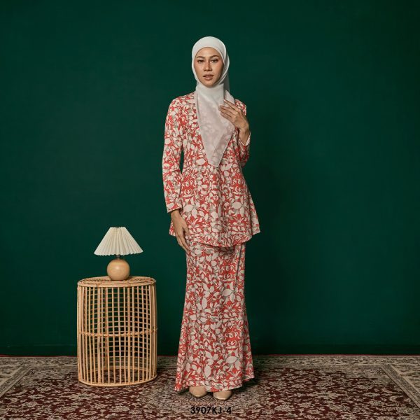 Jamilah Kurung in Red (3907KJ-4)