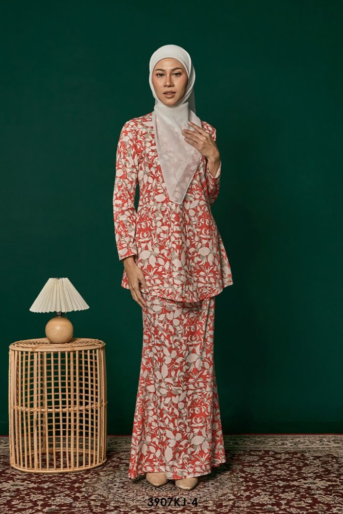 Jamilah Kurung in Red (3907KJ-4)