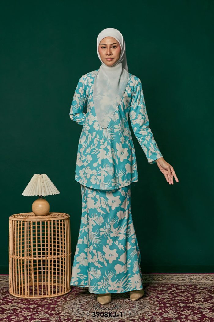 Jamilah Kurung in Turqoise (3908KJ-1)