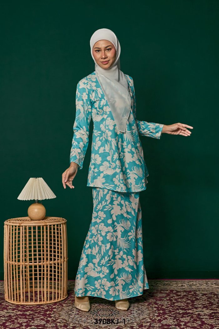 Jamilah Kurung in Turqoise (3908KJ-1)