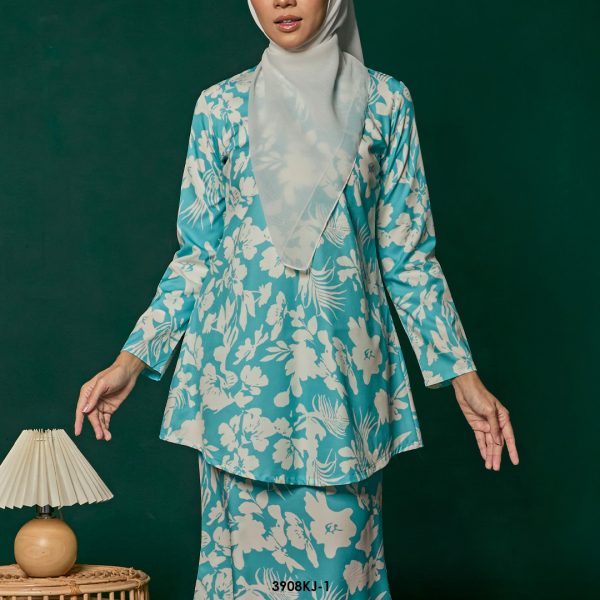 Jamilah Kurung in Turqoise (3908KJ-1) - Image 3