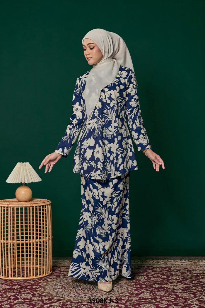 Jamilah Kurung in Black (3908KJ-3)
