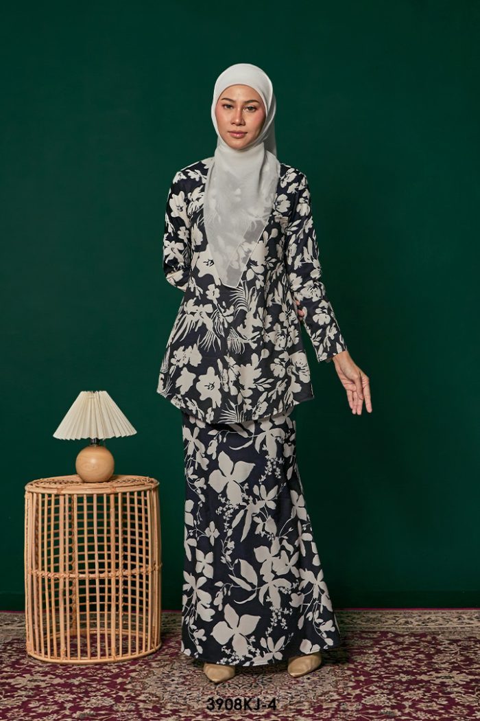 Jamilah Kurung in Dark Blue (3908KJ-4)