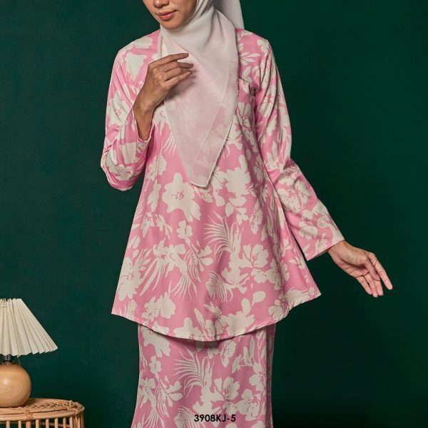 Jamilah Kurung in Pink (3908KJ-5) - Image 3