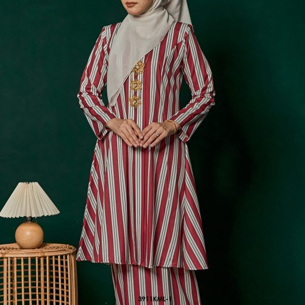 Kebarung Melati in Dark Red (3911KML-1) - Image 3