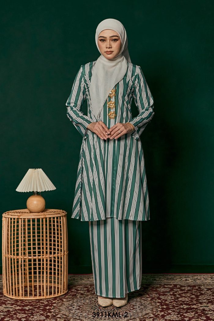 Kebarung Melati in Teal Green (3911KML-2)