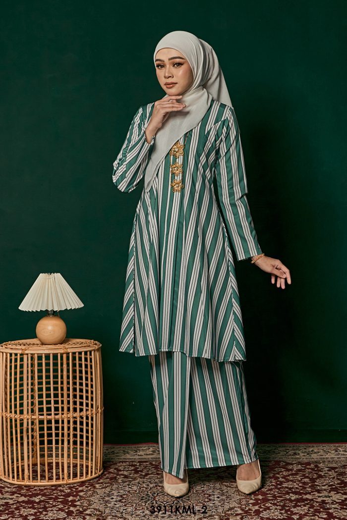Kebarung Melati in Teal Green (3911KML-2)