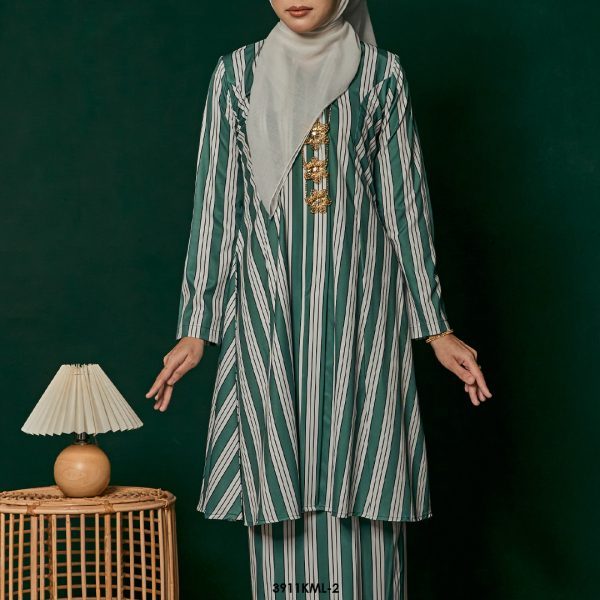 Kebarung Melati in Teal Green (3911KML-2) - Image 3