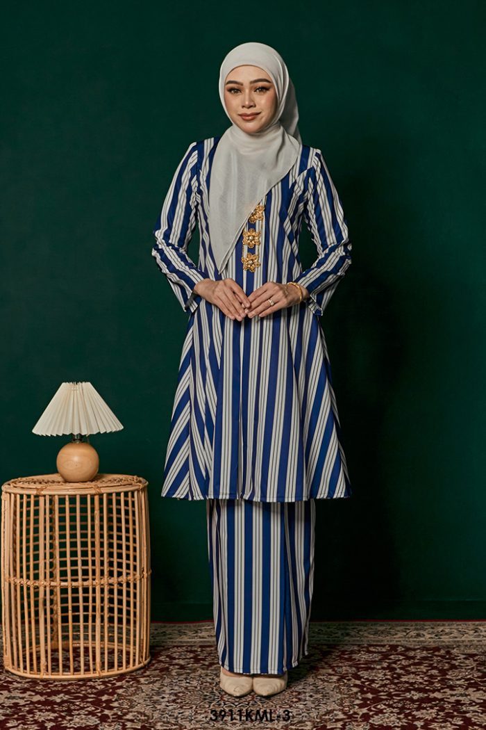Kebarung Melati in Dark Blue (3911KML-3)