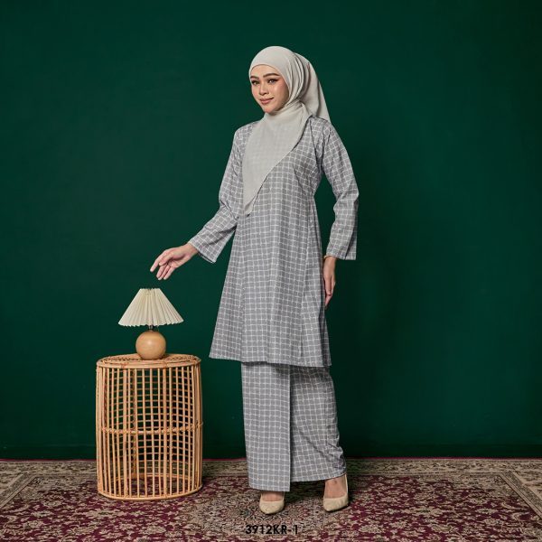 Riau Kurung in Grey (3912KR-1)