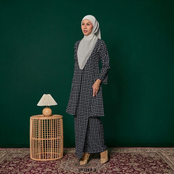 Riau Kurung in Black (3912KR-2) - Image 2