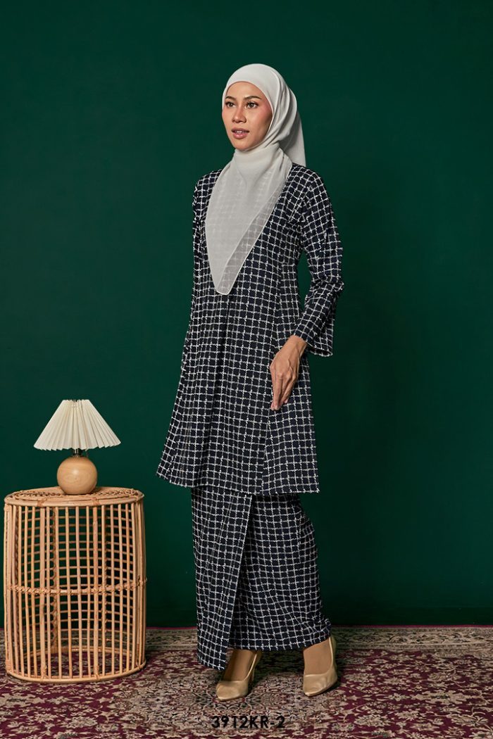 Riau Kurung in Black (3912KR-2)