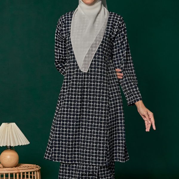 Riau Kurung in Black (3912KR-2) - Image 3