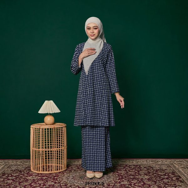 Riau Kurung in Dark Blue (3912KR-3)