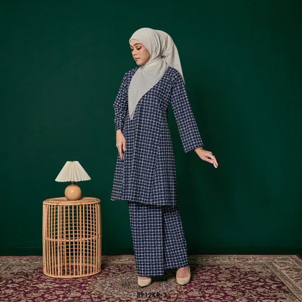 Riau Kurung in Dark Blue (3912KR-3) - Image 2